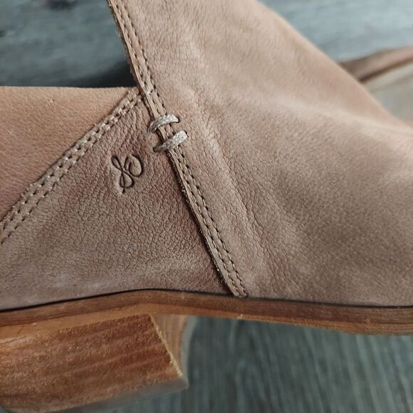 SAM EDELMAN Prentice Convertible Tan Ankle Boots Mules Size 8M - Picture 10 of 12